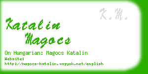 katalin magocs business card